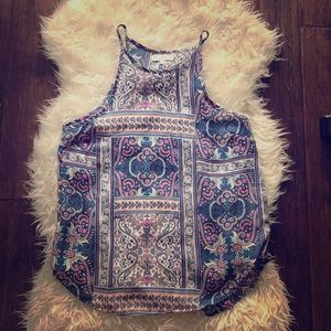 Cotton On flowy tribal racerback tank